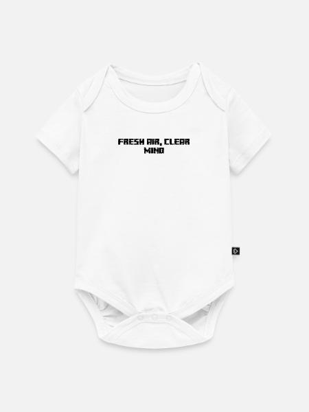 Wandern - Fresh Air, Clear Mind - Baby Premium Kurzarmbody - Weiß