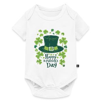 Shamrock Hat - Baby Premium short-sleeve bodysuit - white - Front