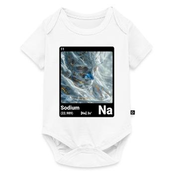 Periodic table element sodium (Na) 011 - Baby Premium short-sleeve bodysuit - white - Front