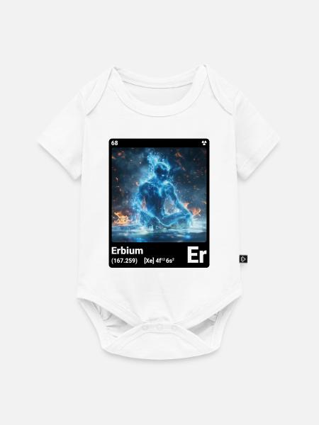 AI am Erbium (bk) - Baby Premium Kurzarmbody - Weiß