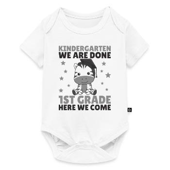 Kids Kindergarten graduate Zebra 1st grade - Baby Premium Kurzarmbody - Weiß - Vorne