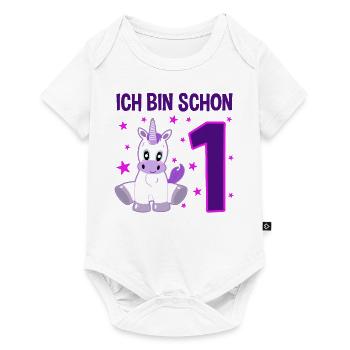 Unicorn Wonderland 1st Birthday - Baby Premium short-sleeve bodysuit - white - Front