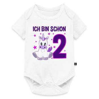 Magical Unicorn 2 Year Celebration - Baby Premium short-sleeve bodysuit - white - Front
