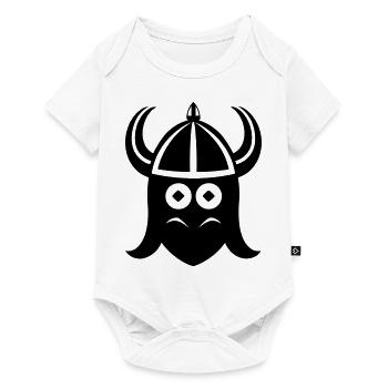 Viking Helmet Warrior - Baby Premium short-sleeve bodysuit - white - Front