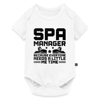 SPA-Manager Job Wellness Lustiges SPA-Management Sayi - Baby Premium Kurzarmbody - Weiß - Vorne