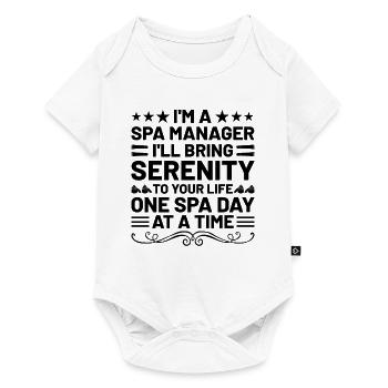 SPA-Manager Job Wellness Lustiges SPA-Management Sayi - Baby Premium Kurzarmbody - Weiß - Vorne