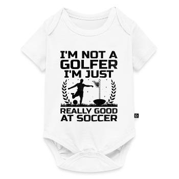 Footgolf Player Foot Golf Playing Footgolfers Foot - Baby Premium short-sleeve bodysuit - white - Front
