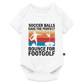 Footgolf Player Foot Golf Playing Footgolfers Foot - Baby Premium short-sleeve bodysuit - white - Front