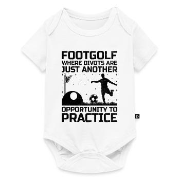 Footgolf Player Foot Golf Playing Footgolfers Foot - Baby Premium short-sleeve bodysuit - white - Front