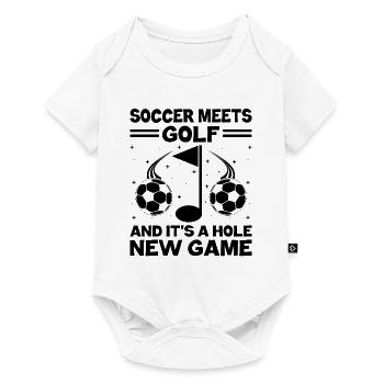 Footgolf Player Foot Golf Playing Footgolfers Foot - Baby Premium short-sleeve bodysuit - white - Front