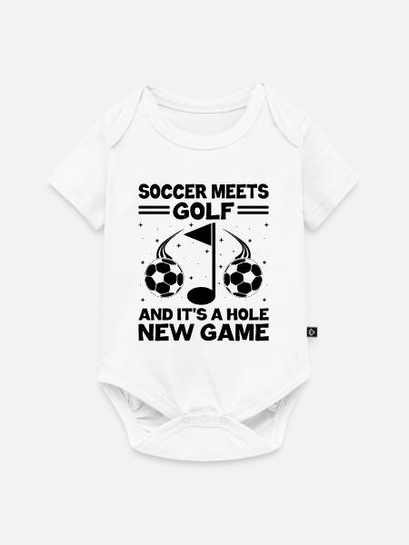 Footgolf Player Foot Golf Footgolfers Foot spielen - Baby Premium Kurzarmbody - Weiß
