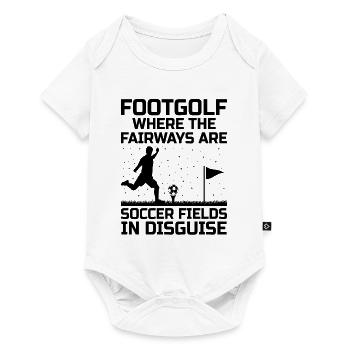 Footgolf Player Foot Golf Playing Footgolfers Foot - Baby Premium short-sleeve bodysuit - white - Front
