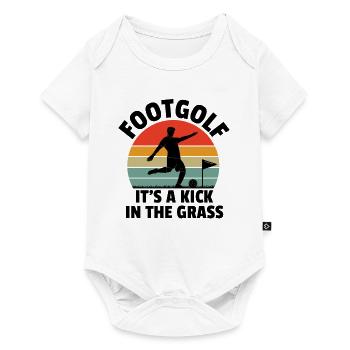 Footgolf Player Foot Golf Playing Footgolfers Foot - Baby Premium short-sleeve bodysuit - white - Front