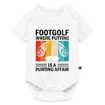 Footgolf Player Foot Golf Playing Footgolfers Foot - Baby Premium short-sleeve bodysuit - white - Front