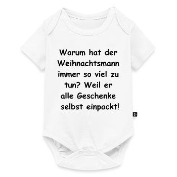 Gift wrapping mess - Baby Premium short-sleeve bodysuit - white - Front