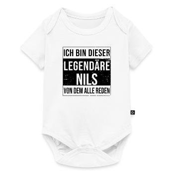 Ich bin dieser legendäre für Nils - Baby Premium Kurzarmbody - Weiß - Vorne
