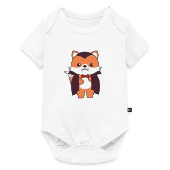Fox Happy Halloween Cute Vampire Costume - Baby Premium short-sleeve bodysuit - white - Front