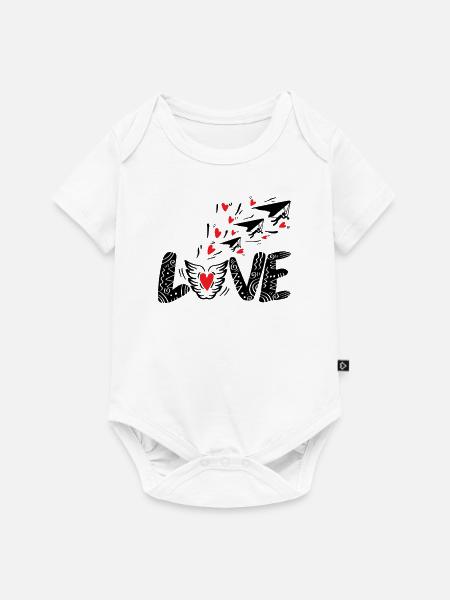 Drachenflieger Deltasegler Hanggleiter - Baby Premium Kurzarmbody - Weiß