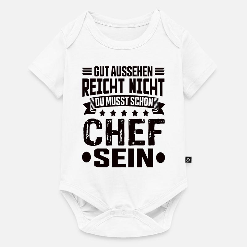 Chef Arbeit Chef Spruch Bester Chef Sprüche - Baby Premium Kurzarmbody - Weiß