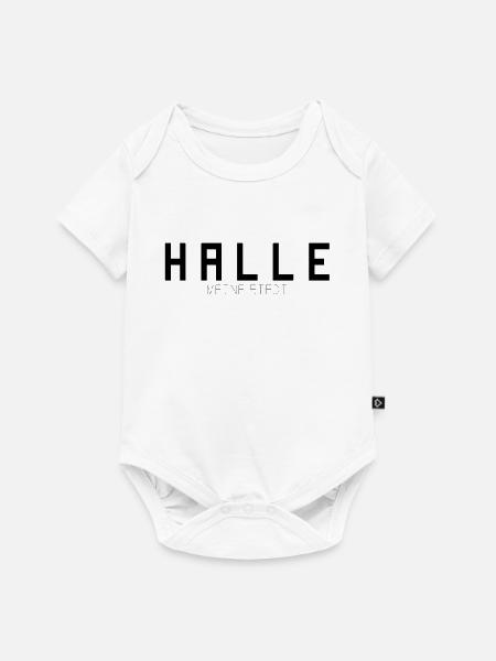 Halle Meine Stadt - Baby Premium Kurzarmbody - Weiß