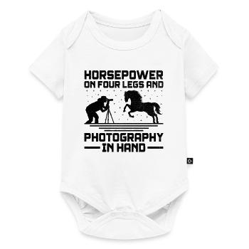 Horse Photography Horseback Riding Horses Hobby Ph - Baby Premium short-sleeve bodysuit - white - Front