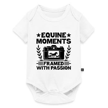Pferdefotografie Reiten Pferde Hobby Ph - Baby Premium Kurzarmbody - Weiß - Vorne
