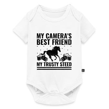 Horse Photography Horseback Riding Horses Hobby Ph - Baby Premium short-sleeve bodysuit - white - Front