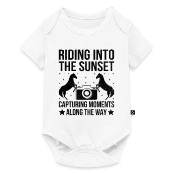 Horse Photography Horseback Riding Horses Hobby Ph - Baby Premium short-sleeve bodysuit - white - Front