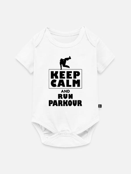 Parkour-run Freerunning Freerunner - Baby Premium Kurzarmbody - Weiß