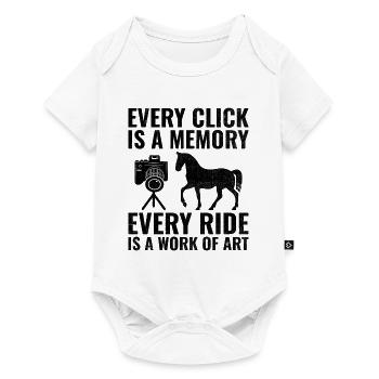 Pferdefotografie Reiten Pferde Hobby Ph - Baby Premium Kurzarmbody - Weiß - Vorne