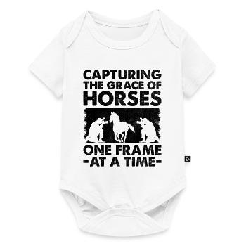 Horse Photography Horseback Riding Horses Hobby Ph - Baby Premium short-sleeve bodysuit - white - Front