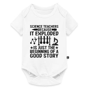 Professeur de sciences Professeur d’école Biologie Chimie P - Body à manches courtes Premium Bébé - blanc - Devant