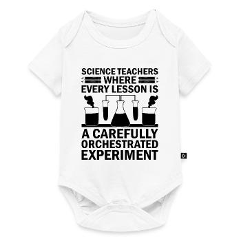 Professeur de sciences Professeur d’école Biologie Chimie P - Body à manches courtes Premium Bébé - blanc - Devant