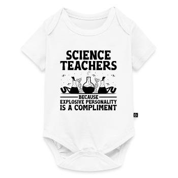 Professeur de sciences Professeur d’école Biologie Chimie P - Body à manches courtes Premium Bébé - blanc - Devant