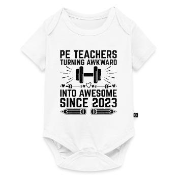 Professeur d’éducation physique Professeurs d’éducation physique École Spor - Body à manches courtes Premium Bébé - blanc - Devant