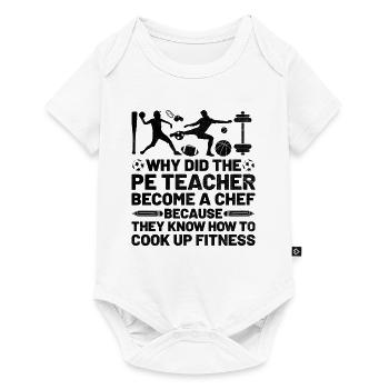 Physical Education Teacher PE Teachers School Spor - Baby Premium short-sleeve bodysuit - white - Front