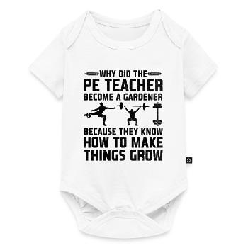 Sportlehrer Sportlehrer Schullehrer Schule Spor - Baby Premium Kurzarmbody - Weiß - Vorne