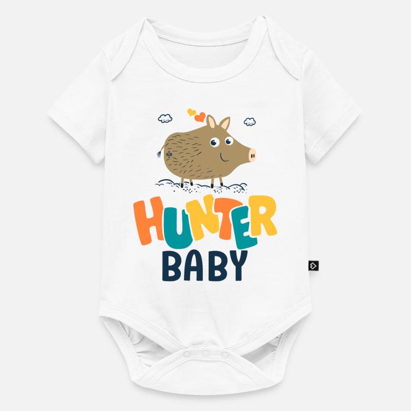 baby hunter naissance bébé chasseur - Body à manches courtes Premium Bébé - blanc