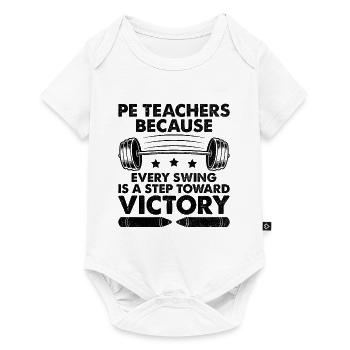Physical Education Teacher PE Teachers School Spor - Baby Premium short-sleeve bodysuit - white - Front