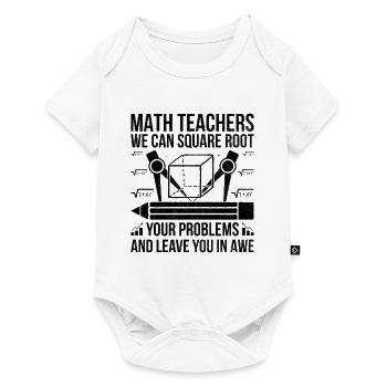 Mathelehrer Schullehrer Lustige Mathelehrer S - Baby Premium Kurzarmbody - Weiß - Vorne