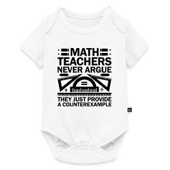 Mathelehrer Schullehrer Lustige Mathelehrer S - Baby Premium Kurzarmbody - Weiß - Vorne