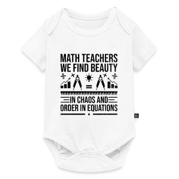 Mathelehrer Schullehrer Lustige Mathelehrer S - Baby Premium Kurzarmbody - Weiß - Vorne