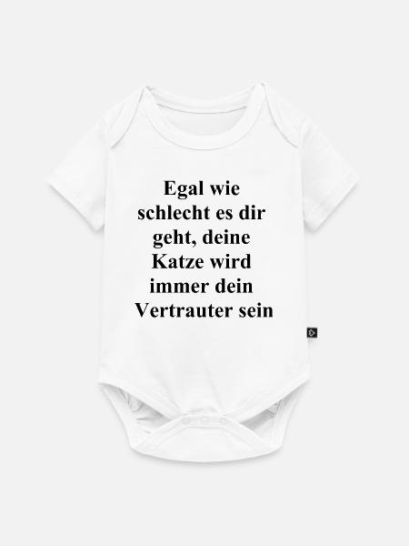 Trost-Geschenk - Baby Premium Kurzarmbody - Weiß