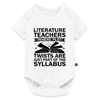 Literature Teacher School Teacher Funny Teachers S - Baby Premium short-sleeve bodysuit - white - Front