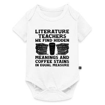 Literature Teacher School Teacher Funny Teachers S - Baby Premium short-sleeve bodysuit - white - Front