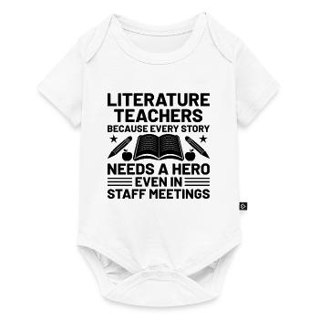 Literature Teacher School Teacher Funny Teachers S - Baby Premium short-sleeve bodysuit - white - Front