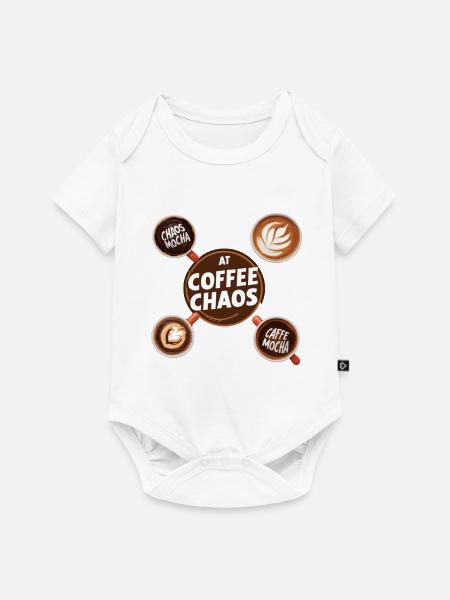 KAFFEE-CHAOS - Baby Premium Kurzarmbody - Weiß