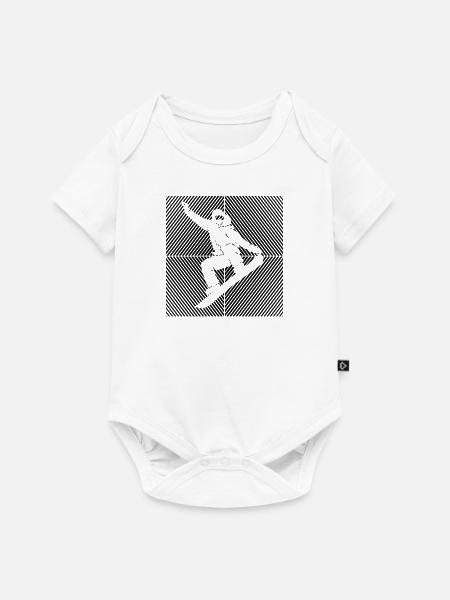 Snowboard Snowboarding Skilift Snowboarder - Baby Premium Kurzarmbody - Weiß