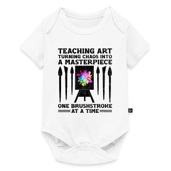 Kunstlehrer Schullehrer Lustige Kunstlehrer Scho - Baby Premium Kurzarmbody - Weiß - Vorne
