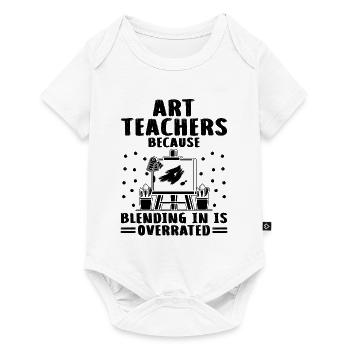 Professeur d’art Professeur d’école Professeur d’art drôle Scho - Body à manches courtes Premium Bébé - blanc - Devant